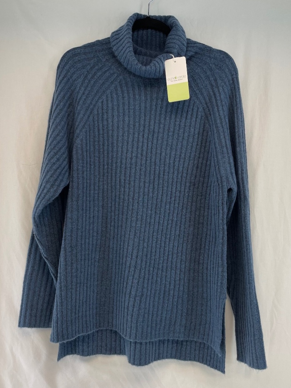 Long Sleeve Turtleneck Sweater Echo Verde Blue Women’s Size Medium NEW